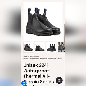 Blundstone Black 2241 Thermal Boots AU 5/US 8